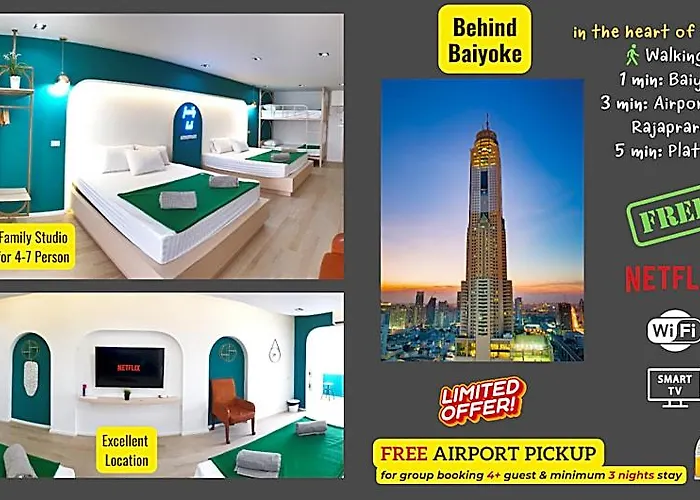 Family Hub @ Pratunam 9 - Group + Free Pickup 酒店